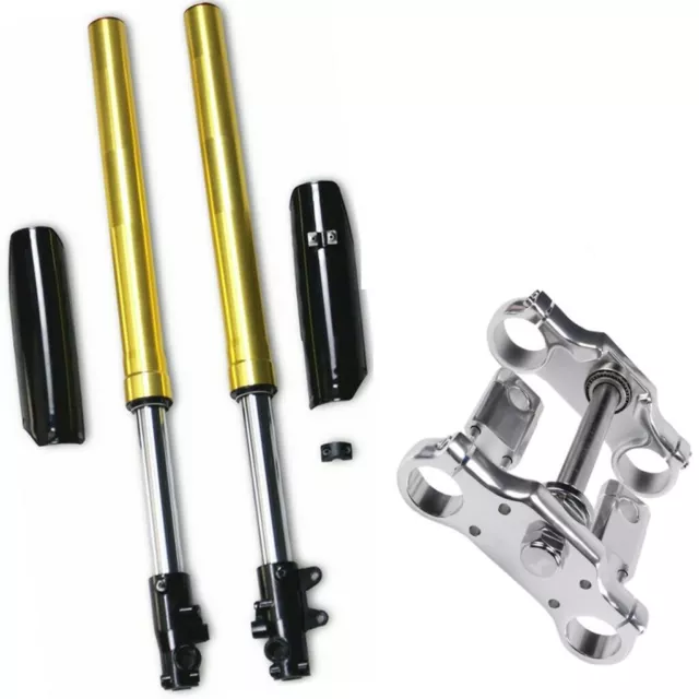 Front Forks Shock Triple Clamp for Dirt Bike Taotao CRF110 CRF70 125CC 50 SSR