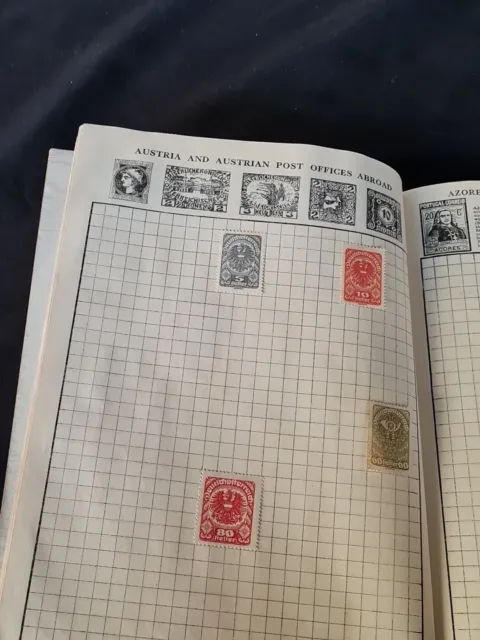 VINTAGE STAMP ALBUM COLLECTION WANDERER STAMP Album TATTY With Some Stamps 3