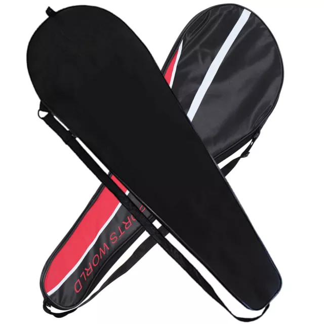2 Pcs Badminton Racket Bag Reusable Sports Backpack Large Tennis Pouch Portable