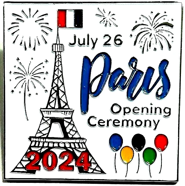 BEAUTIFUL 2024 PARIS "Opening Ceremony" Olympic Games Souvenir Pin