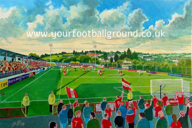 Altrincham FC A3 Print - 12 x 16 Superb Football Art