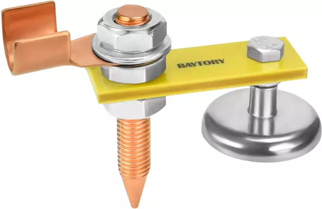 BAYTORY Upgrade Magnetic Welding Support Ground Clamp Tools, Welding Magnet Head