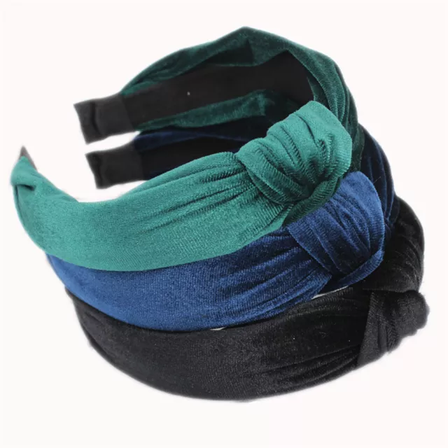 Fashion Headband Twist Hair Band Bow Tie Hairband Girls Elastic Velvet Headwrap