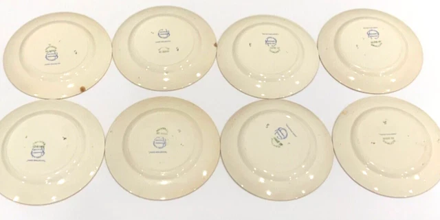 8 ROYAL WINTON GRIMWADES OLD COTTAGE CHINTZ ENG BREAD PLATES Floral Roses 6 3/8” 8