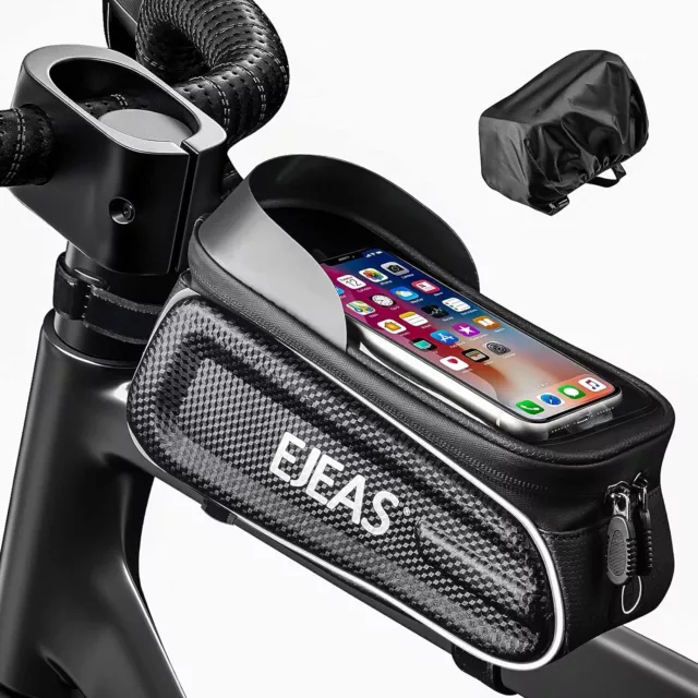 Borsa Da Telaio per Bicicletta, per Smartphone Fino a 7 Pollici, Con Touchscreen