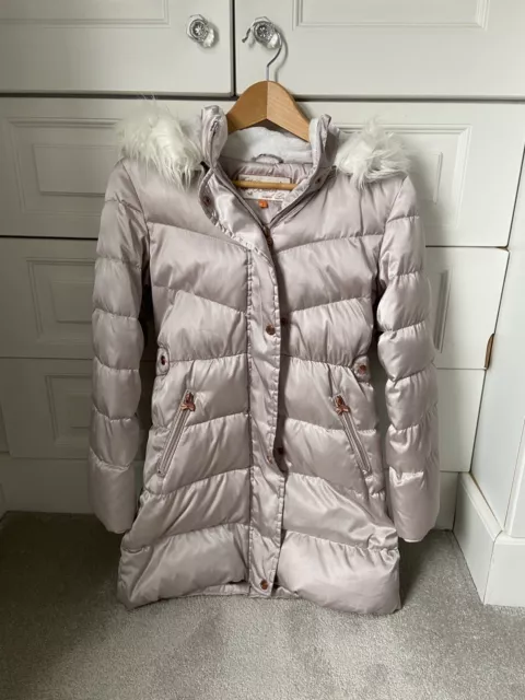 Girls Age 12 Years Ted Baker Down Feather Coat Parka Longline Jacket