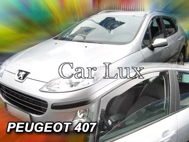 Deflectores de aire Derivabrisas cortavientos delanteros PEUGEOT 407