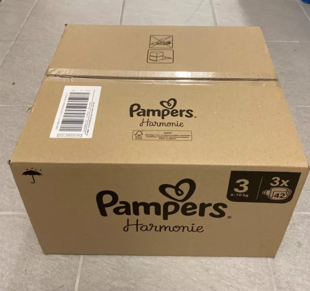 Couche pampers Harmonie taille 3 (6-10kg) 126 couches