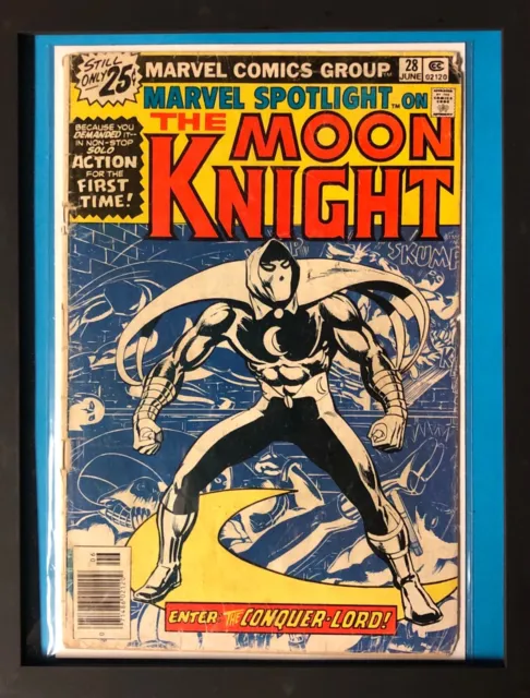 Marvel Spotlight 28 1st Solo Moon Knight Perlin Art 1976 Read Description