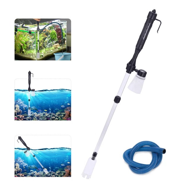 Electric Aquarium Gravel Fish Tank Cleaner Automatic Water Changer Filter Vacuum
