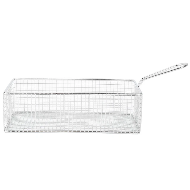 Stainless Steel Fries Basket Mini French Fries Basket Colander Kitchen Tool YA