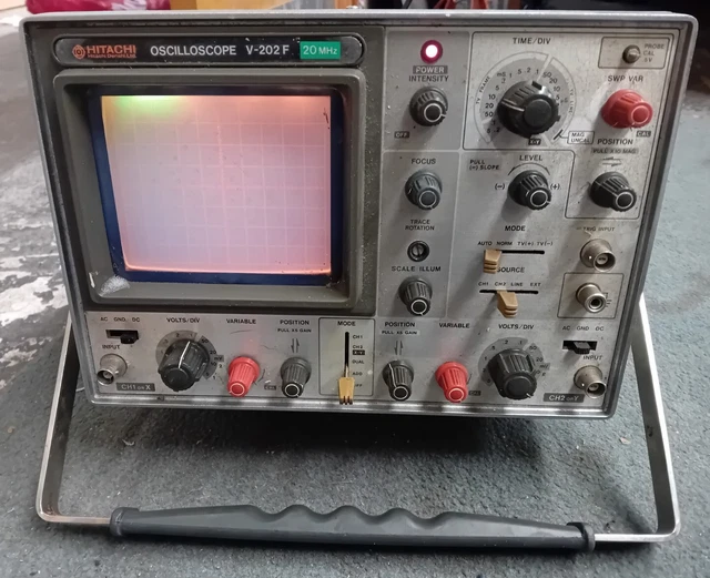 Hitachi Oscilloscope v-202f- Not Fully Tested