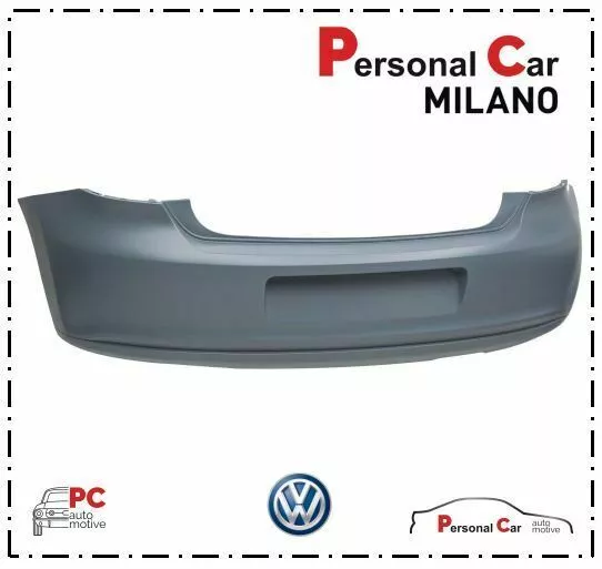 Paraurti Volkswagen Polo Scarico Piccolo Posteriore Con Primer Dal 2009 Al 2014