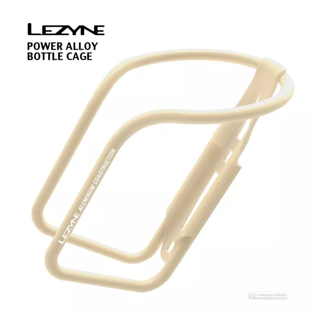 Lezyne POWER Aluminum Bicycle Water Bottle Cage : MATTE TAN