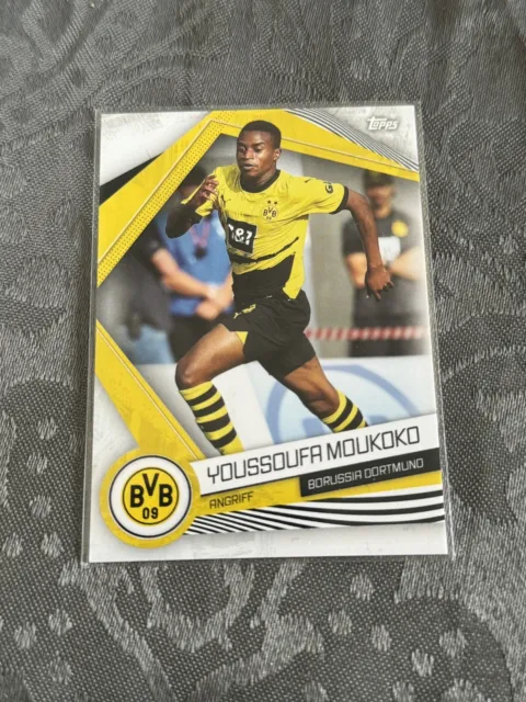 Youssoufa Moukoko Base Topps BVB Borussia Dortmund Team Fan Set 23/24