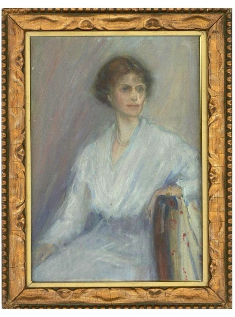 Early 20th Century Oil - Edwardian Elegance
