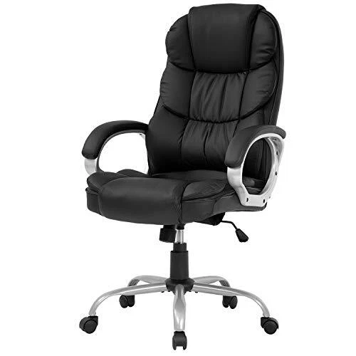 Office Chair Computer High Back Adjustable Ergonomic Desk Chair Executive PU ...