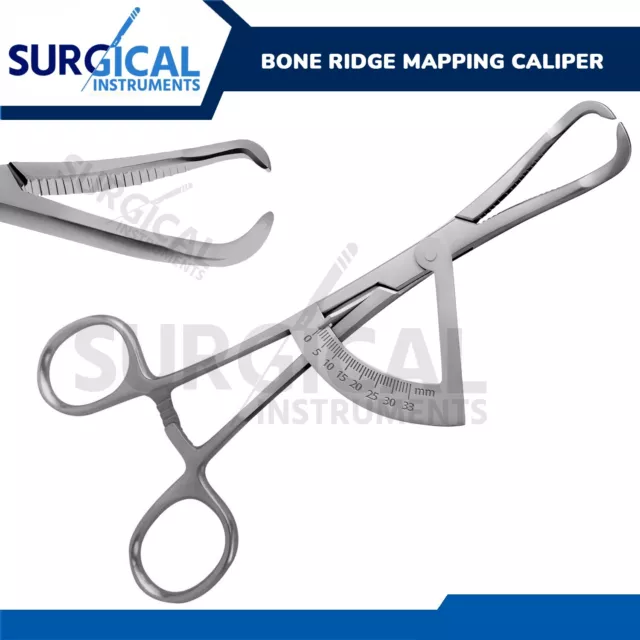 Bone Ridge Mapping Caliper Ring Style Dental Implant Stainless German Grade