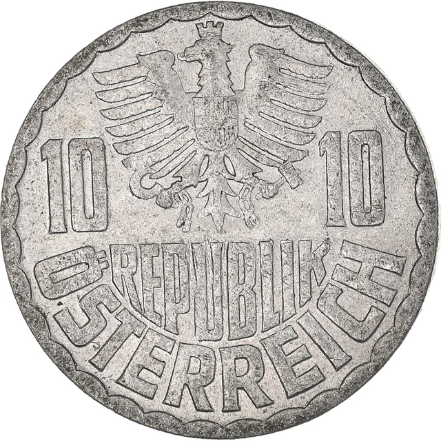 [#939728] Coin, Austria, 10 Groschen, 1973