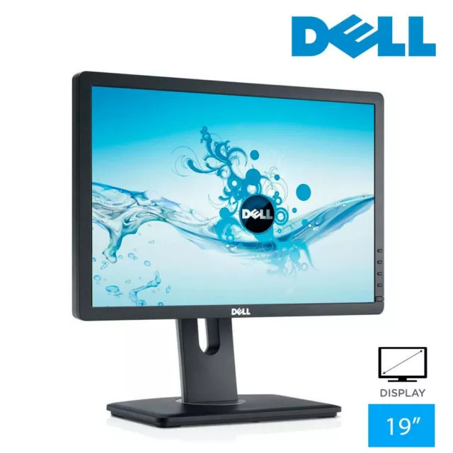 Dell P1913t 19" Widescreen TN LED-Backlit LCD Monitor 16:10 VGA DVI DP USB ports
