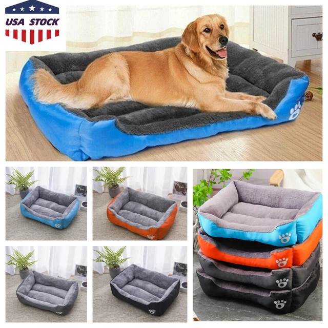 Pet Calming Bed Dog Cat Sleeping Kennel Puppy Super Soft Mat Pad Warm Nest USA