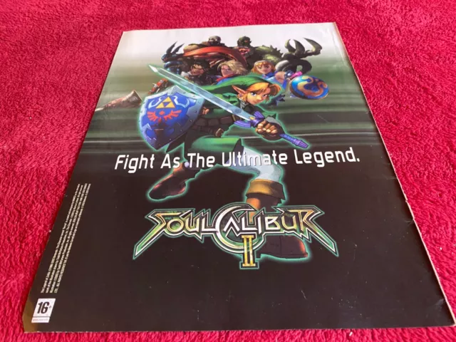 Pad56 2 Seiten Spielwerbung 12X18 Soul Calibur Ii Nintendo Spielwürfel