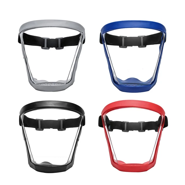 Full Face Protective Mask Anti-fog Shield Safety Clear Riding Face Cover