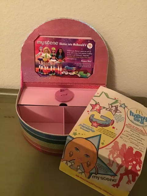 Rare Claire’s My Scene Barbie McDonald’s Happy Meal Trinket Jewelry Box