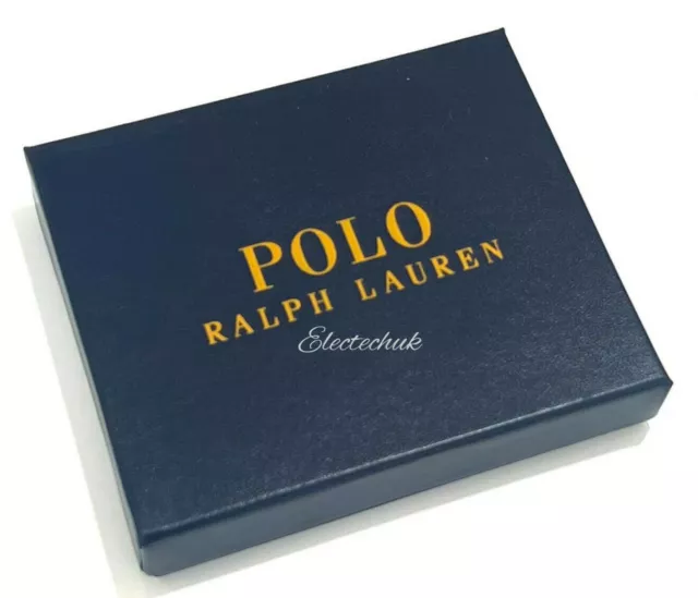 Polo Ralph Lauren schmale Herren-Geldbörse mit Doppelfaltung Leder 8 Karten & Rechnung braun_Tolles Geschenk 3