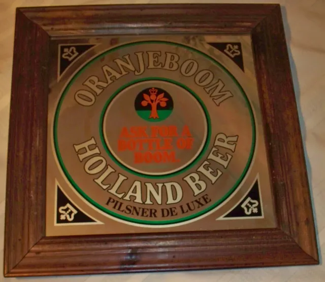 CHICAGO Local pickup _ Pilsner Orangeboom Holland Beer vtg beer mirror 15.5x15.5