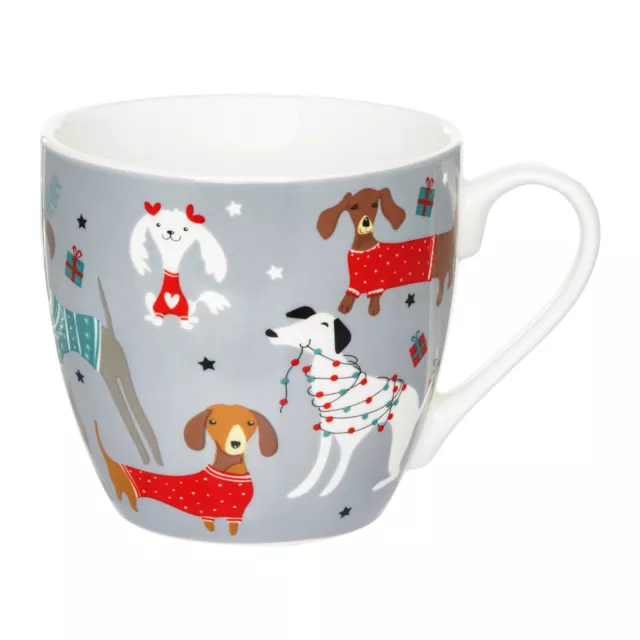 Kaffeebecher Becher Tee Cup Weihnachten Pets 510 ml grau AMBITION