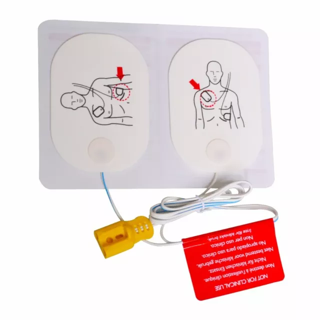2Pairs Adult training Replacement pads for First  Aid AED Defibrillator Trainer