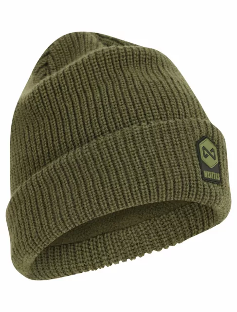 Navitas Green Fleece Lined Beanie Hat *One Size* NEW Carp Fishing Clothing