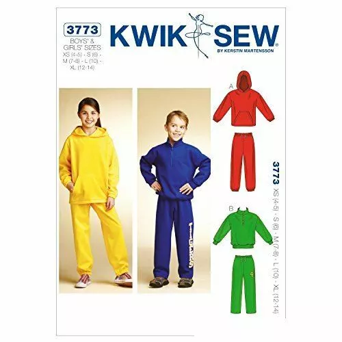 Kwik Sew Sewing Pattern 3773 Childs Top Pants Size XS-XL