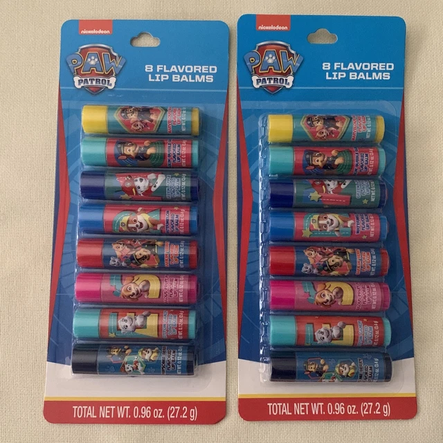 Paw Patrol 8 Flavored Lip Balms X 2 Sets (16 Lip Balms) Lot