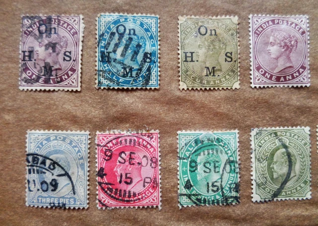 Altes Briefmarken Lot von British Indien