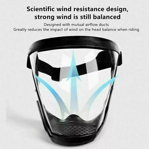 Anti-fog Shield Super Protective Head Cover Transparent Safety Mask Full Face 3