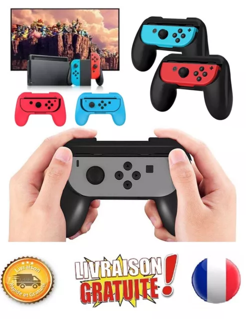 POIGNEES Compatible Nintendo Switch Joy-Cons Plus De Confort TWIN PACK