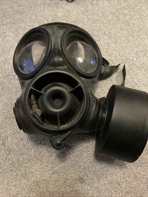 BRITISH ARMY ISSUE Black S10 Respirator Gas Mask And Filter By Avon ...