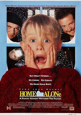 Home Alone (1990) Classic Christmas Movie Poster Print A1 A2 A3 A4 A5 A6