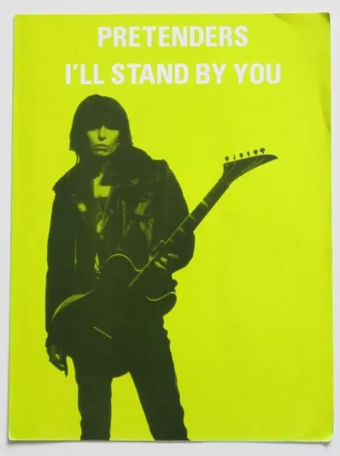 Partition vintage sheet music PRETENDERS : I'll Stand By You * 90's Guitar Hynde