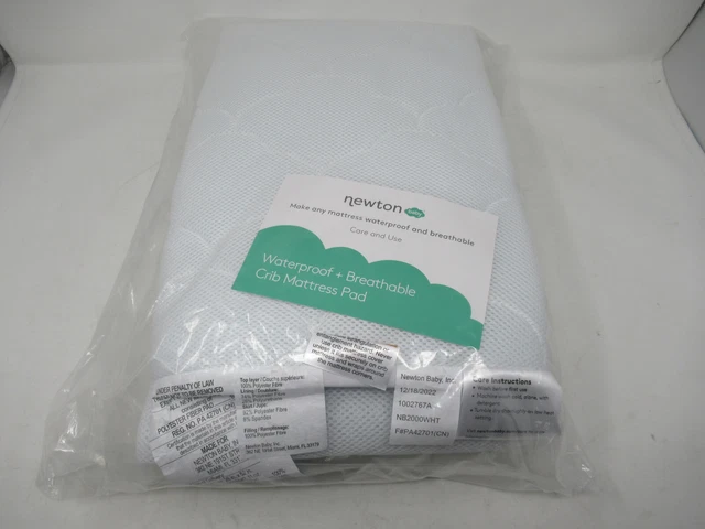 Newton Baby Crib Mattress Pad, Waterproof, Breathable 28x52