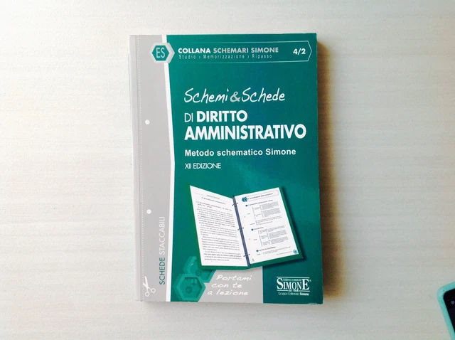 SCHEMI E SCHEDE di Dieritto Amministrativo - Simone EUR 12,00 - PicClick IT