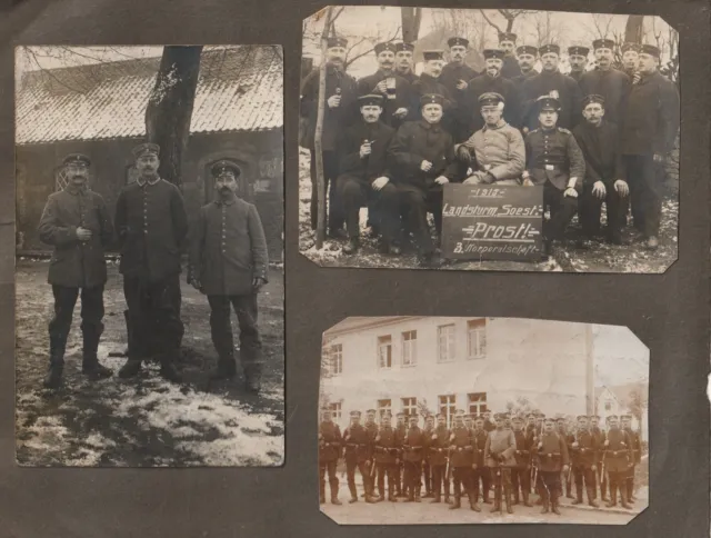 Fotoalbum Seite 1 WK Landsturm Soest 3.Korporalschaft 1915