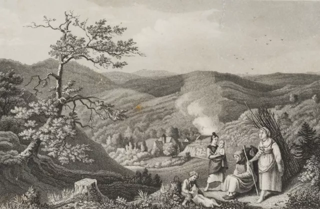 DEEBLE (*1814) nach RICHTER (*1803), Mägdesprung, um 1838, Sst. Romantik