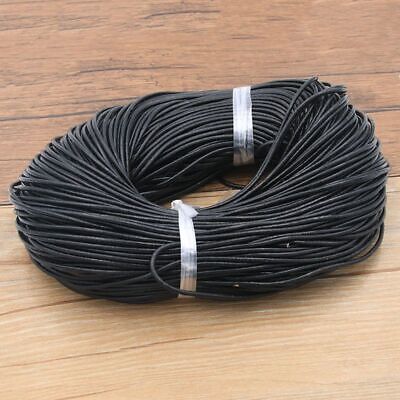 Genuine Leather Round Cord Thong Rope DIY Jewelry Necklace Making 1-3mm String