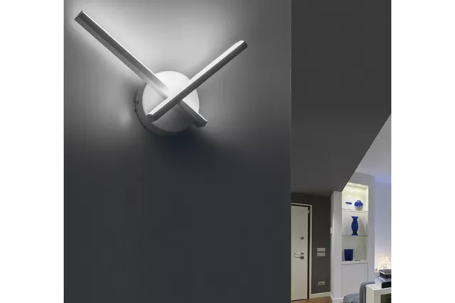 Lampada Da Parete Led SMD Interno Applique Moderna Bianca Luce Fredda a Muro 10W