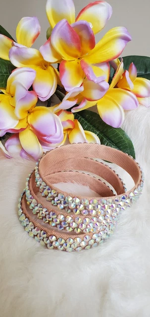 Ballroom Dance Jewelry Set of 3 Bracelets Crystals AB