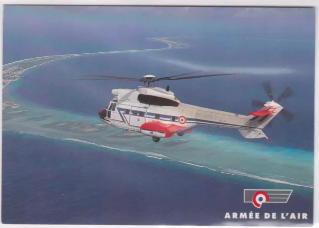 Cpm Air Army Helicopter Super Puma Etom 82 Maine Atoll Postcard
