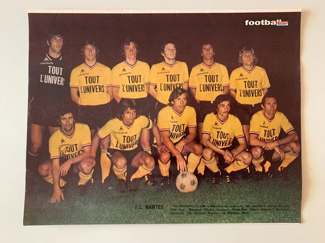 double page poster )) équipe FC NANTES en finale Coupe de France 1995